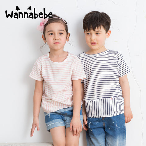 ユニセックスボーダーTシャツ（ポケット付き）｜男女兼用