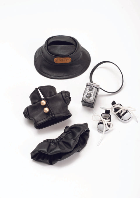 ぬいぐるみ服 5点セット ブラックフォトグラファーコーデ / Plush Outfit – Black Photographer Style 5-Piece Set（shop）