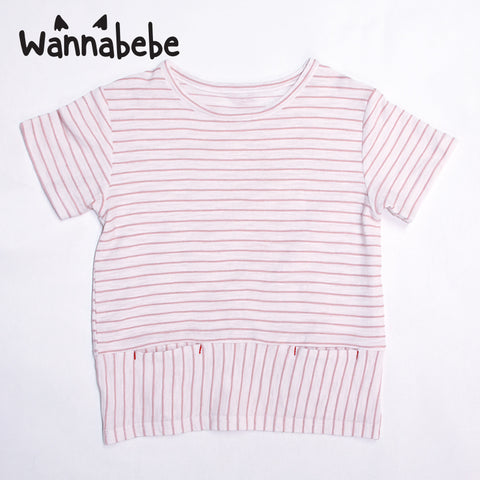 ユニセックスボーダーTシャツ（ポケット付き）｜男女兼用