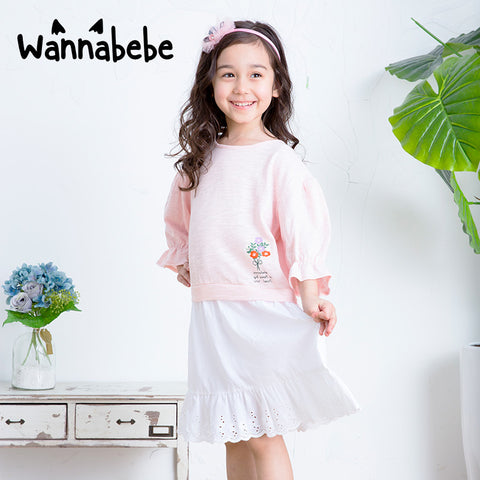 バイカラー蝶フリル付きドッキングワンピース