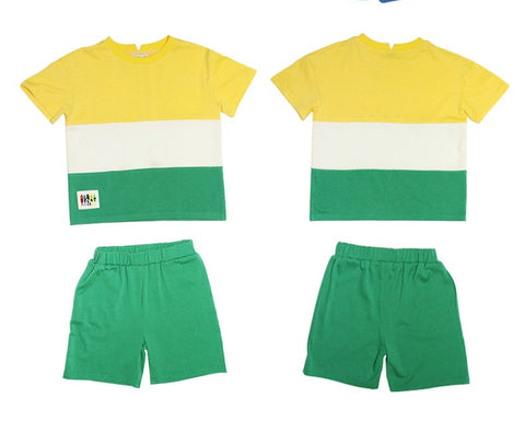 バイカラーティーシャツセット｜2色