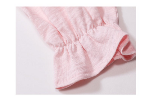 バイカラー蝶フリル付きドッキングワンピース