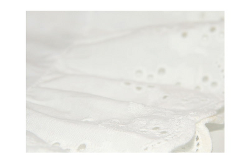 バイカラー蝶フリル付きドッキングワンピース