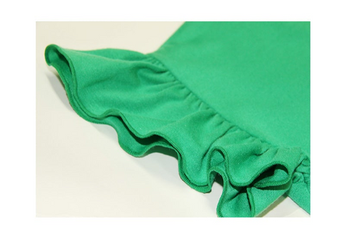 フリルスリーブTシャツ｜2色